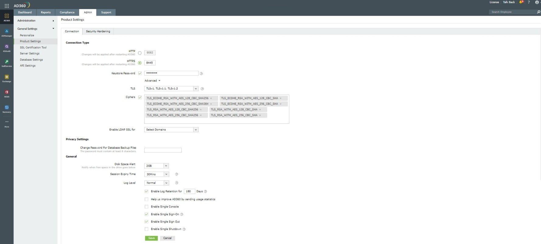 Product Settings